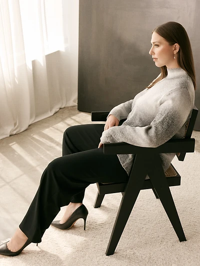 Long-sleeve pullover sweater