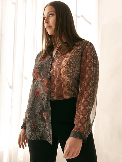 Blouse à manches longues