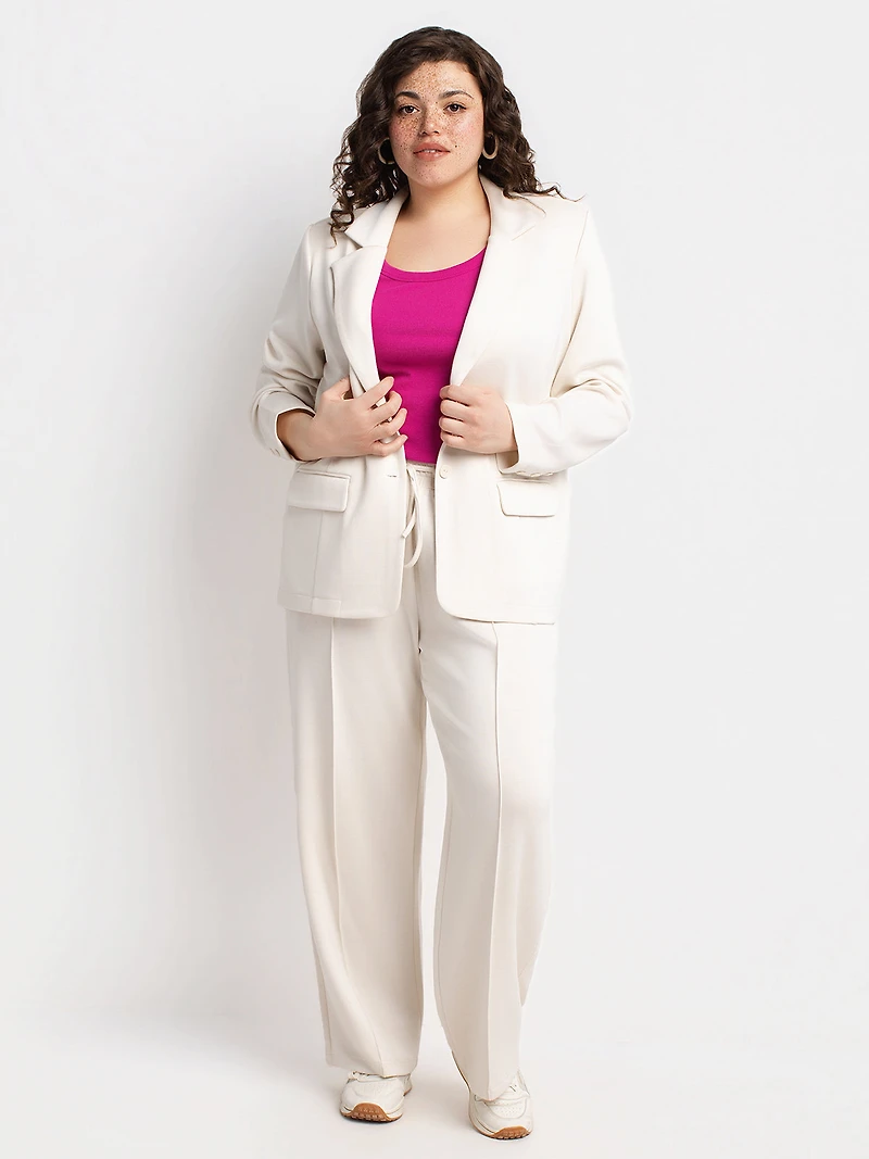 Fitted pull-on straight-leg pant - Peite