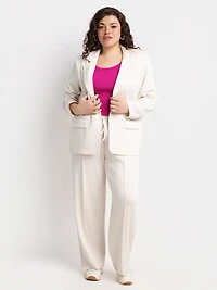Fitted pull-on straight-leg pant - Peite