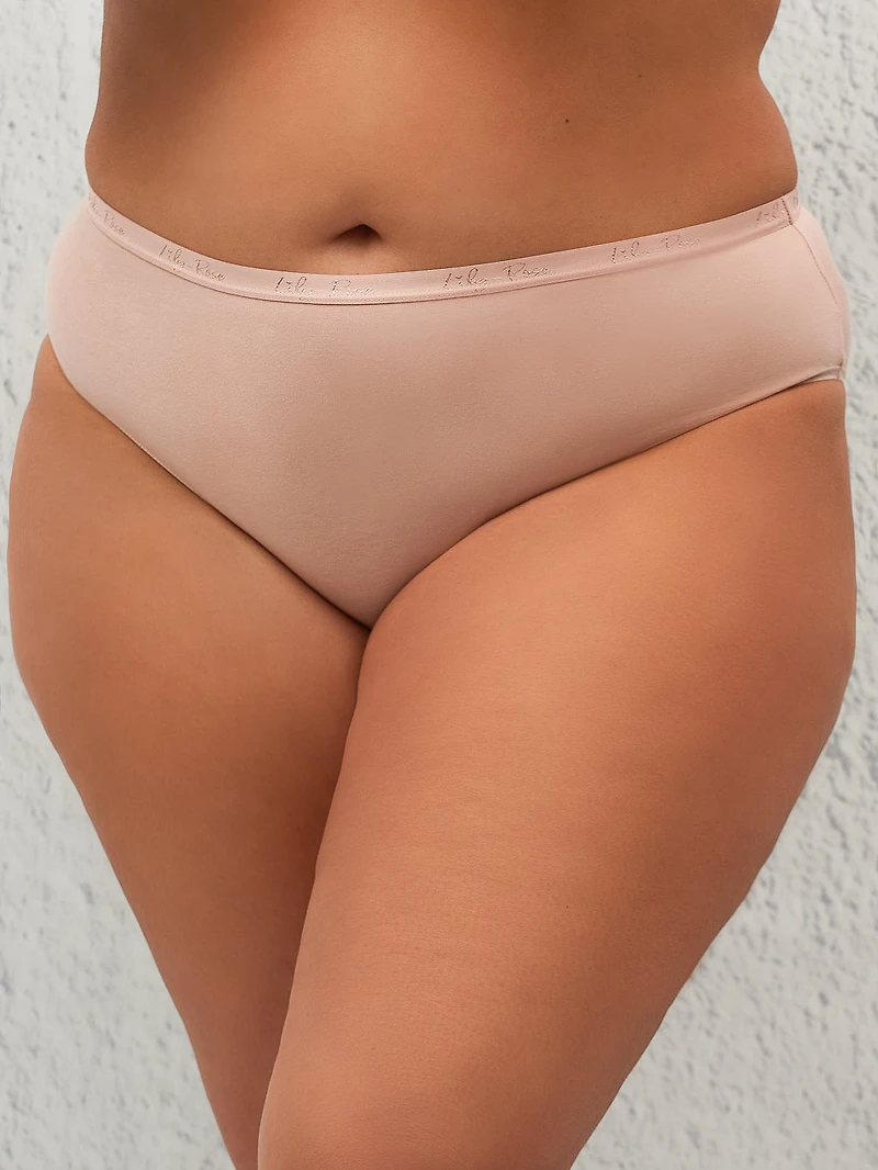 Cotton-blend brief