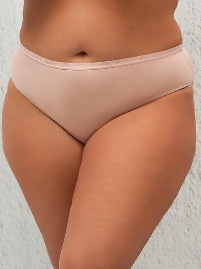 Cotton-blend brief