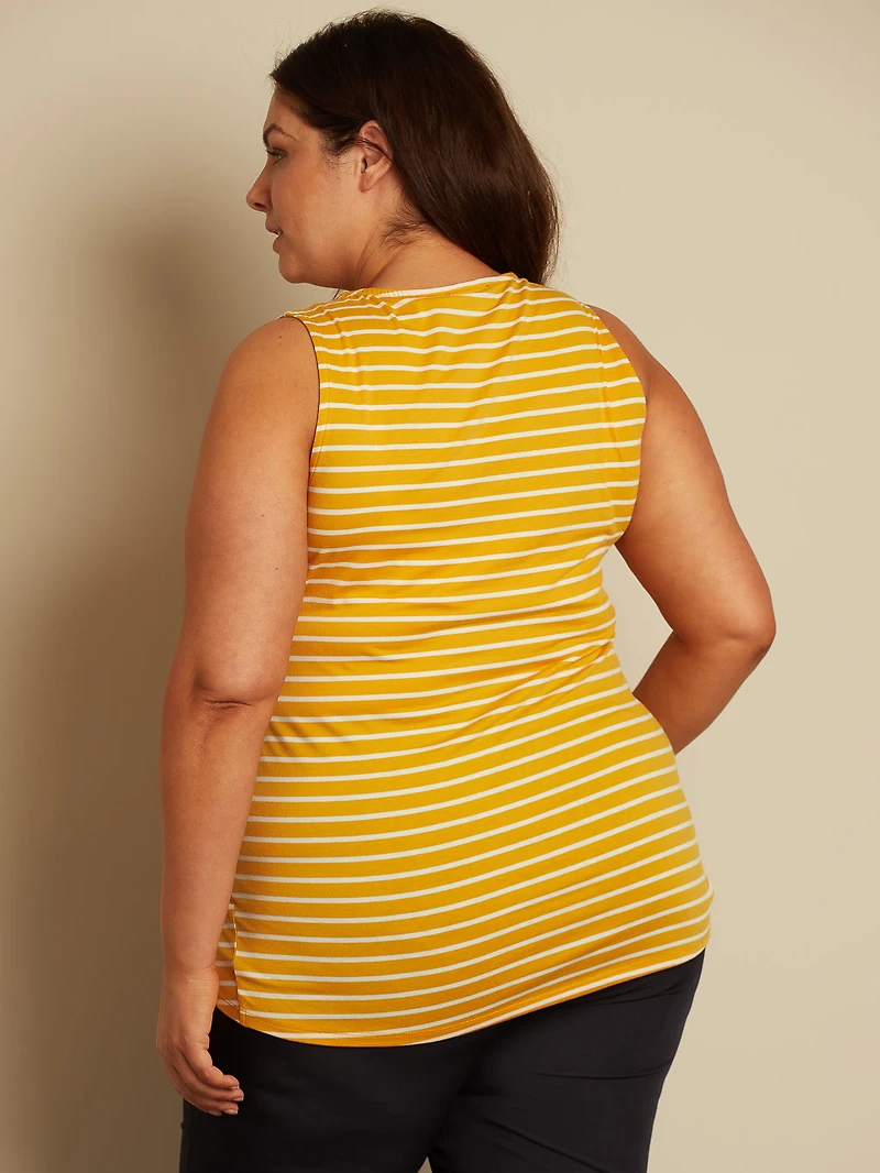 Semi-fitted tank top