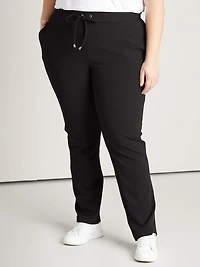 Straight casual pull-on pant