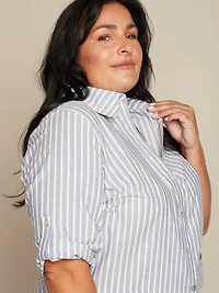 Blouse à manches courtes avec boutons