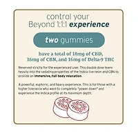 Beyond 1:1:1 Indica Live Resin Gummies