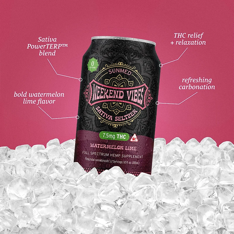 Beyond Weekend Vibes Sativa THC Seltzer
