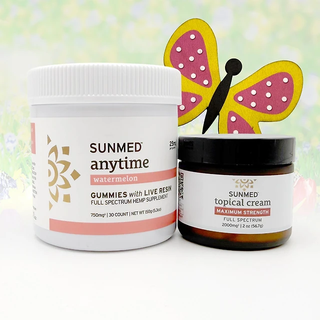 Full Spectrum Anytime Gummies + Topical Cream Bundle