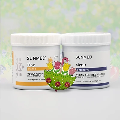 Broad Spectrum Sleep + Rise Gummies Bundle
