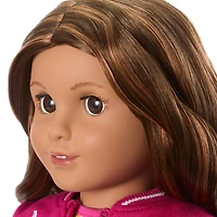 Truly Me™ 18-inch Doll #117 with wavy dark-brown hair