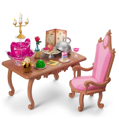 Disney Princess Belle Enchanted Castle Dining Set & Friends for 18-inch Dolls by American Girl®
