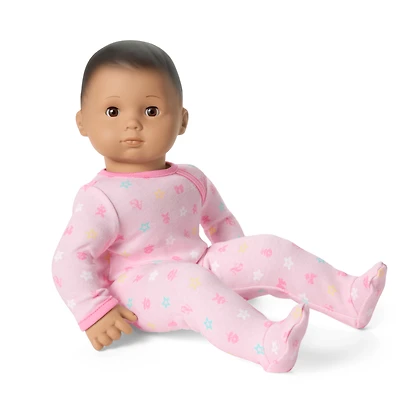 Bitty Baby® Doll #5 with dark-brown hair in Pastel