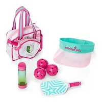 Raquel's™ Pickleball Bag & Paddle Set for 18-inch Dolls (Girl of the Year™ 2026)