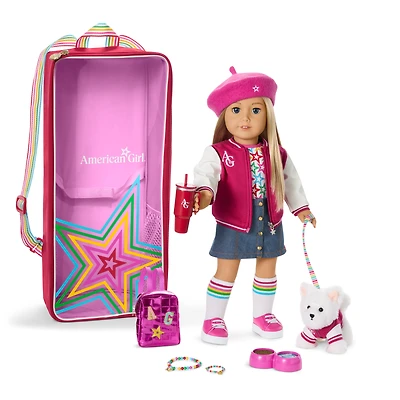 Truly Me™ 18-inch Doll #100, Accessories, Puppy & Doll Carrier
