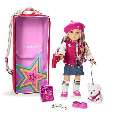 Truly Me™ 18-inch Doll #110, Accessories, Puppy & Doll Carrier