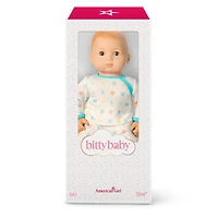 Bitty Baby® Doll #3 in Pastel Blue + Bear Friend & Board Book