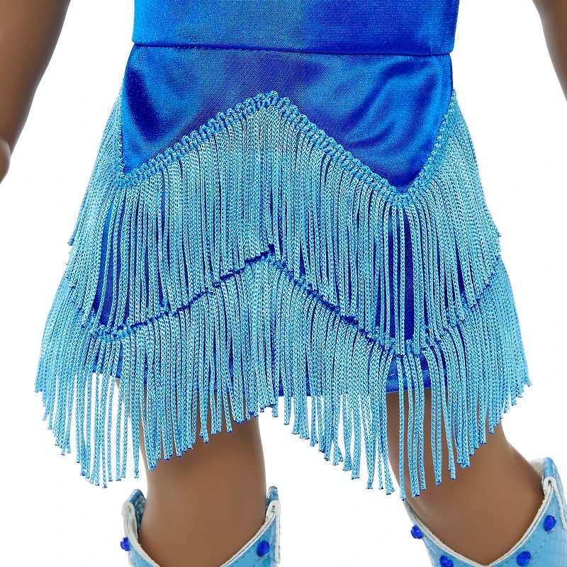 September Sapphire Sparkle Outfit for 18-inch Dolls