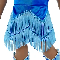 September Sapphire Sparkle Outfit for 18-inch Dolls