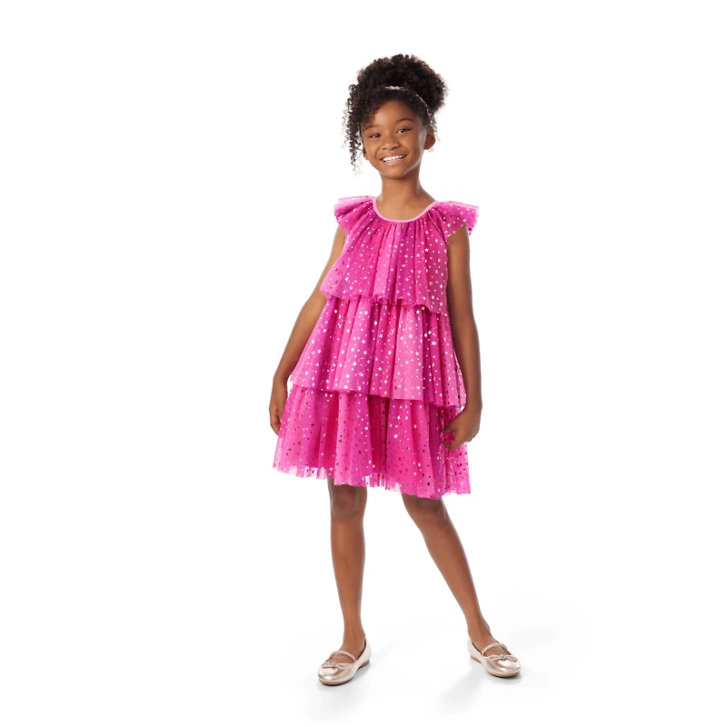 Pink Party-Ready Dresses for Girls & 18-inch Dolls