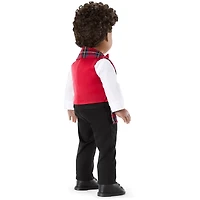 Pop of Plaid Holiday Outfit for 18-inch Dolls