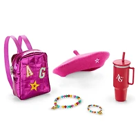 Truly Me™ 18-inch Doll #101, Puppy, Mini Backpack & Accessories AG™ Star Squad Bundle