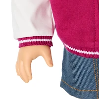 Truly Me™ 18-inch Doll #126 with wavy brown hair