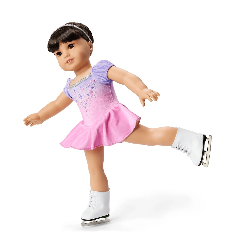 Spin in Style Figure-Skating Outfit for 18-inch Dolls