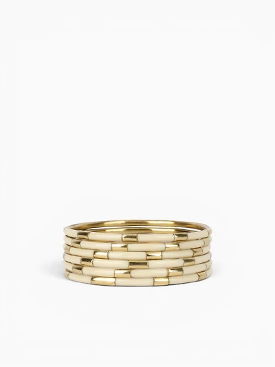 Veda Bangles Set Of 6 Ivory