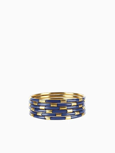 Veda Bangles Set Of 6 Navy