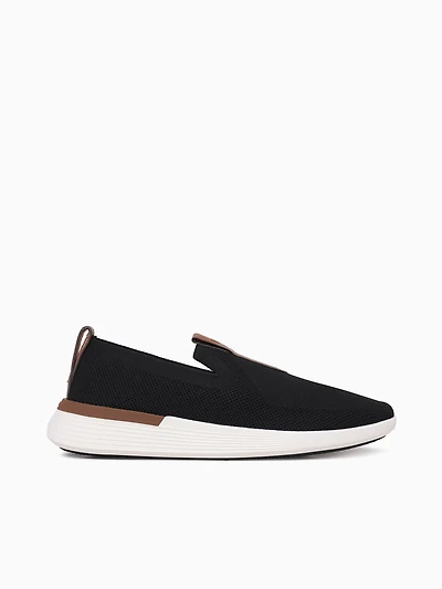 Swiftknit Loafer Black White spandex
