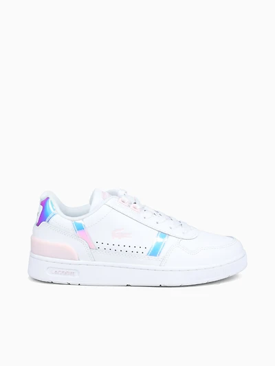 Tclip 124 White Lt pink leather