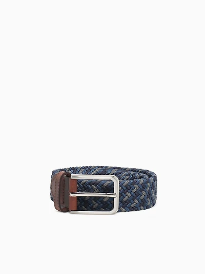 Myles Navymulti Brown woven elastic