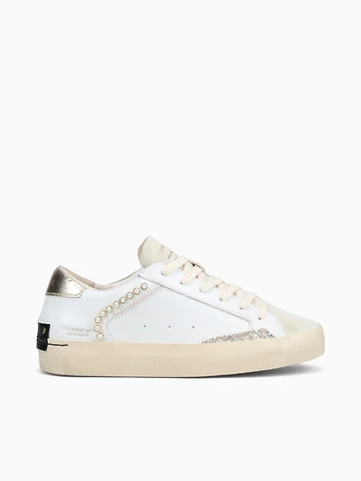 Distressed 21002aa7 10 wht Gld lea P