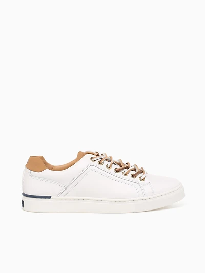 Gold Victura Ltt White Leather