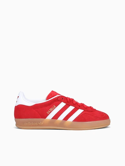 Gazelle Indoor Red White suede