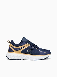 Aboard Navy Tan knit