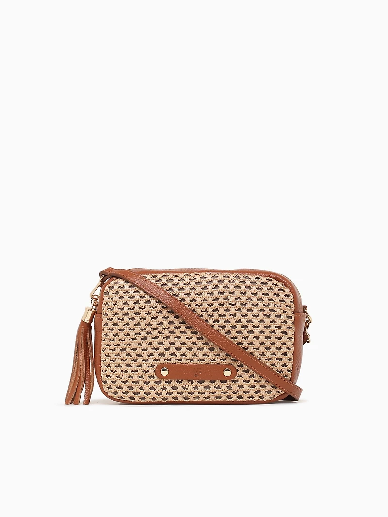 Sparta Crossbody Cuoio Scuro Leather