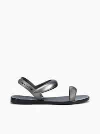 Eclipse Sandal Black Silver jelly