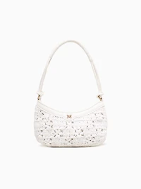 Layla Floral Shoulder Bag Eggshell