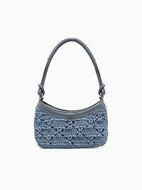Layla Floral Shoulder Bag Denim Blue