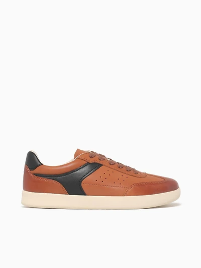 Pace Ttoe Sneaker Cognac Multi Leather