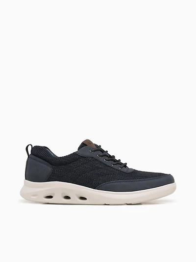 Ponte Knit Moc Toe Navy Multi