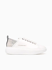 Wembley Woman White Iride azure leather