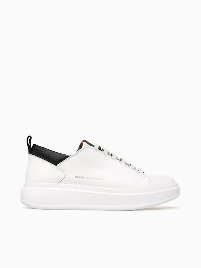 Wembley Man White Black leather