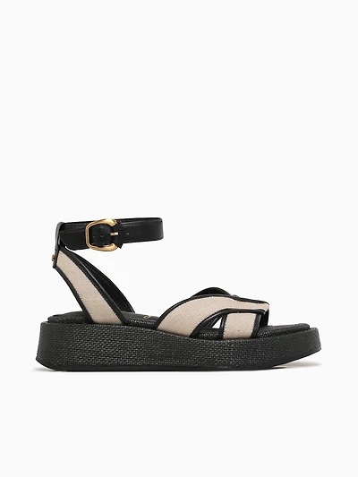 Nylie Natural Black raffia
