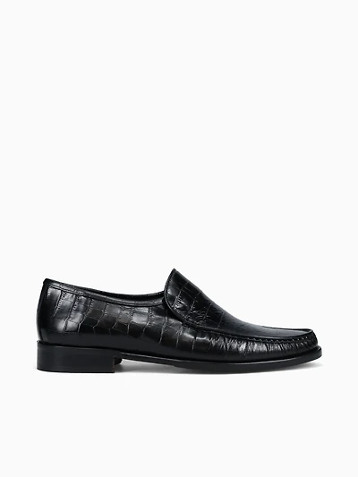 9045 Black Vitello Croco