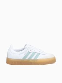 Samba W White Blue leather