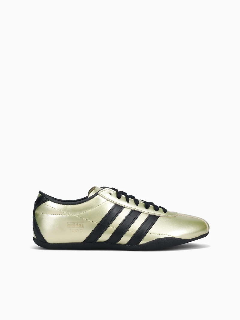 Tokyo W Gold Black leather