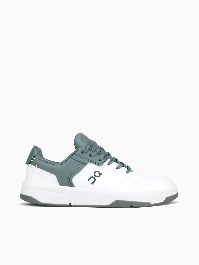 The Roger Clubhouse White Olive leather