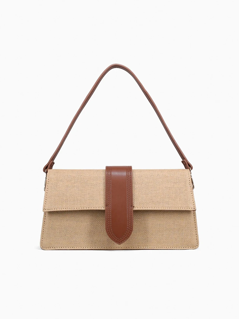 Violet  Straw Natural Tan